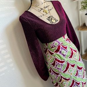 Zara Metallic Purple Bodysuit Medium